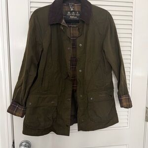 Barbour Utility Jacket with Plaid Lining